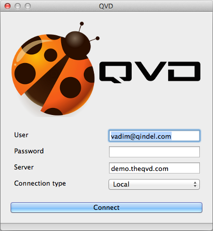 The QVD Client on Mac OS X QVD