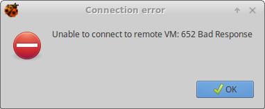 Máquina virtual bloqueada